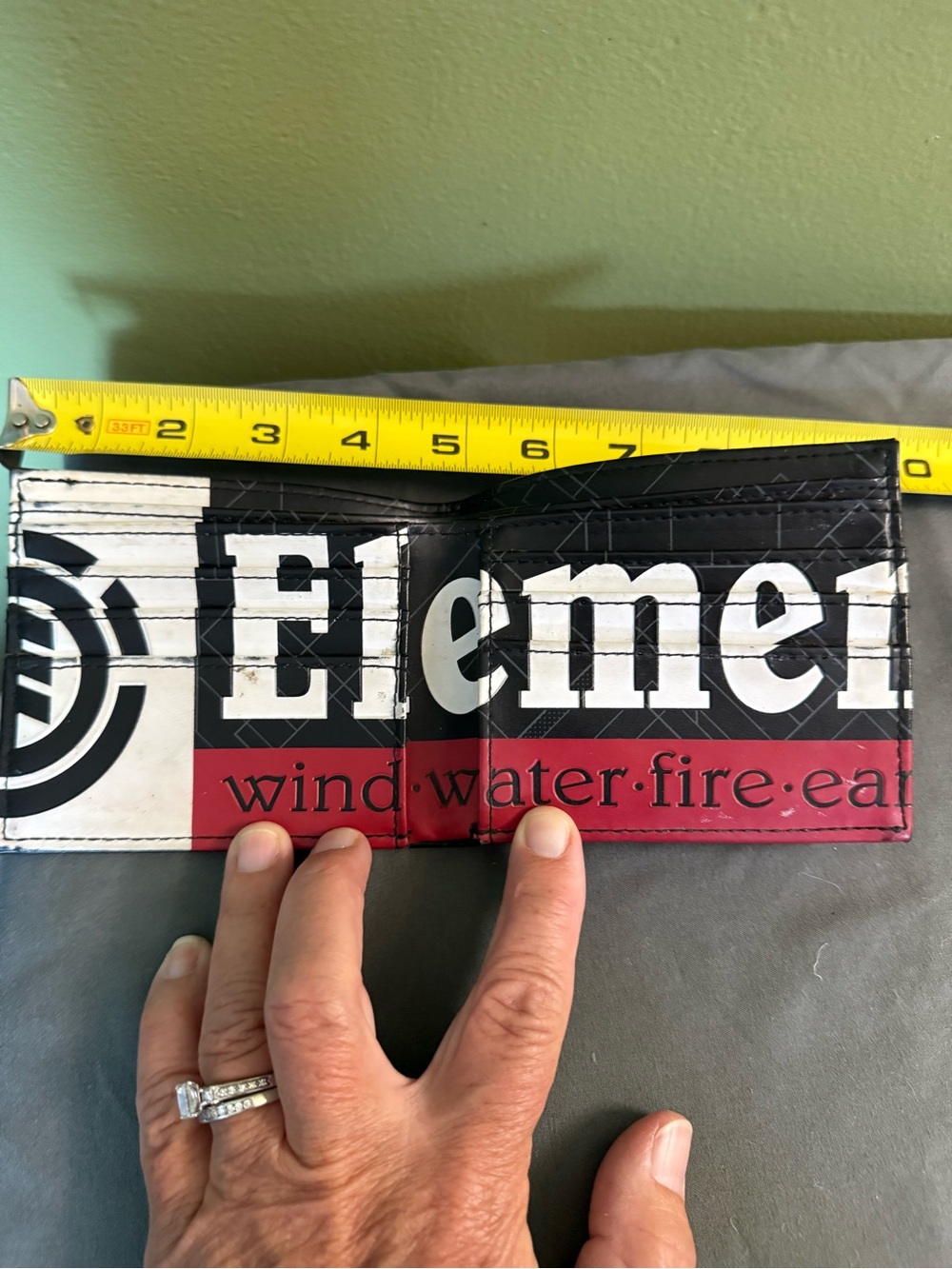Element Skateboards Daily Bifold Wallet BLK/FIRE RED